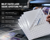 Feuilles de papier autocollantes en PVC holographique personnalisées pour l'impression jet d'encre et les étiquettes de bouteilles