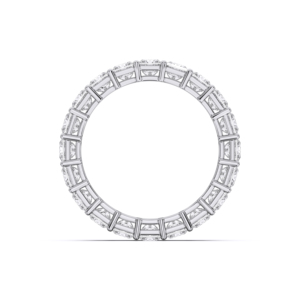 4.00กะรัต E-F/VVS-VS เพชรโมอิสซานไนต์เจ้าหญิงตัดเพชรแหวนผลิตในทองคำขาวสำหรับเธอ - Product Image 6