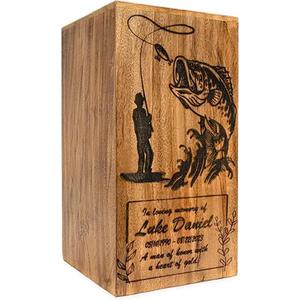 Urnas conmemorativas de madera hechas a mano para cenizas humanas adultas Estilo europeo Funeral Crematorio Bolsa de satén Entierro o recuerdo conmemorativo - Product Image 3