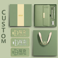 LABON 2027 - Juego de Regalo de Cuaderno Magnético de Negocios de Cuero PU A5, Diseño Elegante y Personalizado, con Bolígrafo para Profesionales
