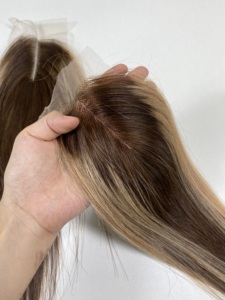 BONESTRAIGHT 100% Densidad Cierre de encaje transparente Hecho en Vietnam Super Calidad Piano Color Cabello humano Tejido Pelucas Tendencia caliente - Product Image 6