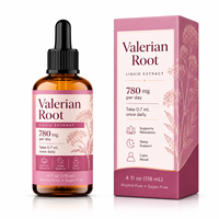 Extrait Liquide de Racine de Valériane Marque Blanche 4oz 118ml Sans Alcool avec Glycinate de Magnésium Relaxation Bien-être ODM