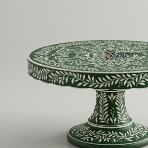 ผู้จัดจำหน่ายชาวอินเดียเสนอขายขาตั้งเค้กทรงกลม Addy Mehar Global รุ่น CS0037 ประดับด้วยลายไม้สลัก ทำด้วยมือ เป็นมิตรกับสิ่งแวดล้อม ล้างในเครื่องล้างจานได้ - Product Image 6