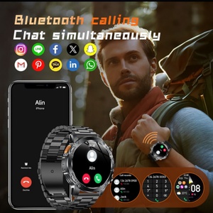 Montre connectée sportive Ak87, écran tactile IPS de 1,7 pouce, Bluetooth 5.2, moniteur de fréquence cardiaque, suivi du sommeil, unisexe, étanche IP68 - Product Image 5