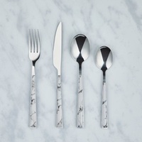 Ensemble de cuillères en acier inoxydable, 4 pièces, plaqué or rose, passe au lave-vaisselle, écologique, pour la cuisine, le restaurant, la maison, les fêtes