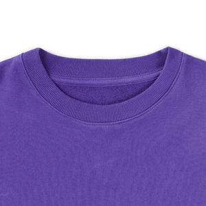 Unisex for Purple 100% Cotton Blended Fleece Sweatshirt Custom Oversized Pullover Crewneck Warm Winter <b>Jumper</b> for Casual Plain - Product Image 3