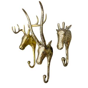 Handcrafted Brass Fish Shaped <b>Wall</b> <b>Hook</b> Gold Plated Metal Hanger for Bedroom and Bathroom Use Clothing Accessories - Product Image 3