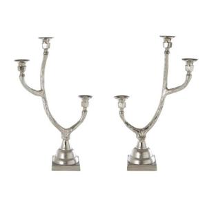 Impresionante portavelas de aluminio de primera calidad con detalles hechos a mano y acabado elegante para una actualización de decoración elegante - Product Image 3