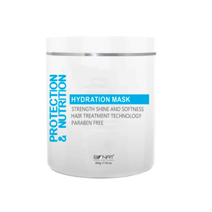 Masque capillaire hydratant à l'huile d'argan biologique et aux herbes, traitement hydratant sans parabène, 500 g, pour cheveux secs et abîmés - Product Image 1