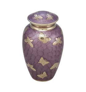 Best Selling 2025 Funeral Memorial Urn Unique Design <b>Keepsake</b> Cremation Urn <b>for</b> Human <b>Ashes</b> Metal Urns in Bulk - Product Image 2