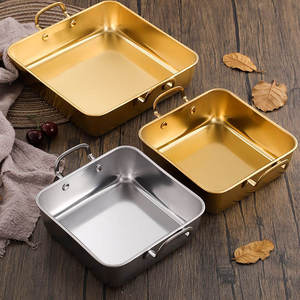Bandeja Metálica para Servir con Asas Laterales para Cocinar, Hornear, Hogar, Hotel, Restaurante, Cocina, Uso Comercial, Resistente y Duradera, de Grado Profesional - Product Image 1