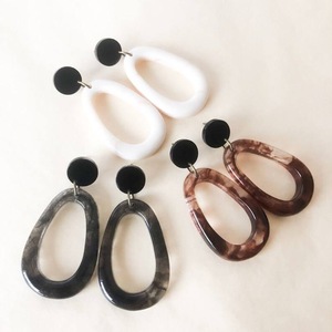 Pendientes de Resina Bordados a Mano, Joyería de Moda de Acero Inoxidable para Mujeres y Niñas, Estilo Clásico para Bodas, Alta Calidad - Product Image 2