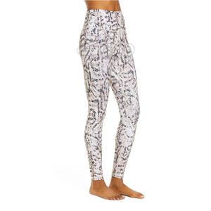 2023 Best Selling Women's Premium Quality Light Weight Knitted <b>Legging</b> High <b>Low</b> <b>Waist</b> Fitness Apparel with High Quality Logo - Product Image 4