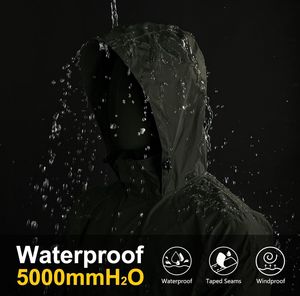 2025 venta al por mayor logotipo bordado personalizado impermeable cremallera acolchada con capucha chaqueta cortavientos abrigos de poliéster para hombres - Product Image 5