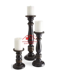 Accesorios de madera portavelas Morden Decoración de mesa para el hogar portavelas para el hogar Hotel sala de estar café decoración superventas - Product Image 4