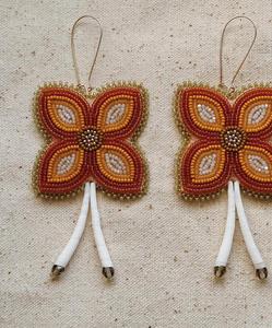 Style Drop Earrings Trendy New Rainbow Beaded Wedding Jewelry <b>Sweet</b> <b>Heart</b>-Shaped Rice Beaded Earrings Hand-Woven Bohemian - Product Image 6