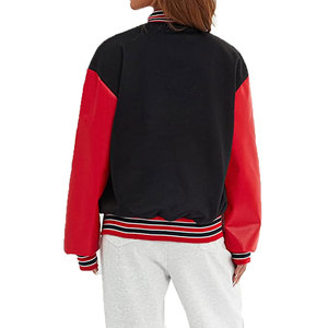 Chaqueta Universitaria para Mujer, Diseño Nuevo, Hecha a Medida, al por Mayor, Chaqueta Gruesa Personalizada con Colores a Medida - Product Image 2