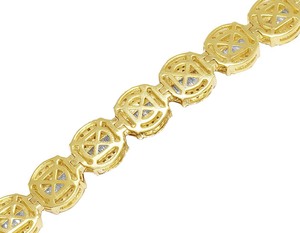 Moissanite redondo de alta calidad y Diamante Baguette en S925 pulsera clásica de Hip Hop de plata para hombres - Product Image 4