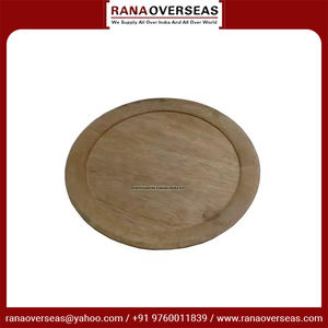 Plateau de service en bois naturel de forme ronde de la meilleure qualité pour la table basse, la table à manger ou n'importe quel dessus de table à un prix compétitif - Product Image 5