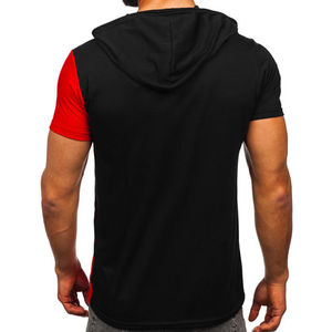 2024 sudaderas con capucha de manga corta personalizadas para hombre 100% algodón Puff estampado bordado sublimado patrón de diseñador para uso en el gimnasio - Product Image 3