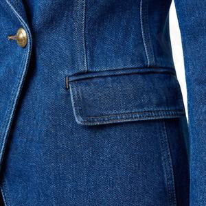 Chaqueta Vaquera de Invierno para Mujer, Manga Corta, Transpirable, Algodón de Primera Calidad, Estilo Casual, Moda, Prenda Exterior de Tendencia, Color Personalizado - Product Image 5