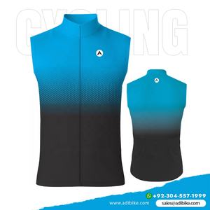 เสื้อปั่นจักรยานแขนกุดกันลมมีแผ่นสะท้อนแสงกันความชื้น - Product Image 4