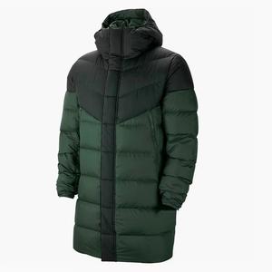 Veste d'hiver pour hommes sur mesure en gros-Manteau long matelassé à capuche avec poches en coton thermique | Fournisseur d'usine - Product Image 3