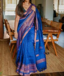 Traditionele Banarasi Zijde Gouden Zari Weefwerk <span class=keywords><strong>Saree</strong></span> Met Ongestikte Blouse Wit