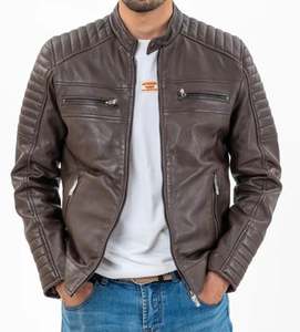 Dernière édition hommes en cuir de mouton véritable mode veste nouveauté produit d'hiver avec peau de mouton véritable hommes veste en cuir - Product Image 1