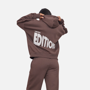 Sweat à capuche imprimé bouffant surdimensionné en éditions limitées de qualité supérieure pour les femmes Logo personnalisé imprimé bouffant de qualité supérieure - Product Image 1