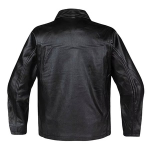Veste en cuir décontractée pour homme, automne-hiver, fermeture éclair, vêtements pour homme, veste en cuir à manches longues, veste de mode, veste de moto pour homme - Product Image 3