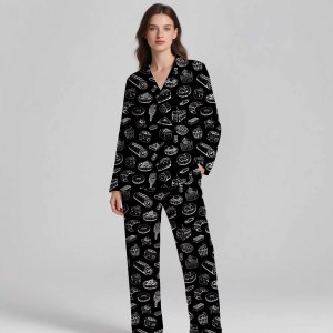 High-End 100% Silk Satin Customizable Pajamas <b>for</b> Adults | Cool Smooth & Breathable <b>Summer</b> Set - Product Image 5