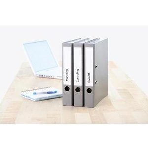 Etiquetas Autoadhesivas Blancas para Encuadernación con Orificio para el Dedo, Formato Estrecho/Corto, 38 x 192 mm, 700 Etiquetas/Paquete, HERMA - Product Image 3