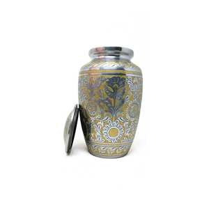 Top vente avec des prix bon marché artisanat forme de Rose urne funéraire accessoires funéraires urne en aluminium crémation avec une qualité supérieure - Product Image 5