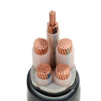 Cable de Alimentación de PVC de Alta Tensión sin Halógenos de 5 Núcleos, Aislamiento XLPE, 100 Metros, 10mm~800mm, Cobre, para Construcción Industrial y Ferroviaria