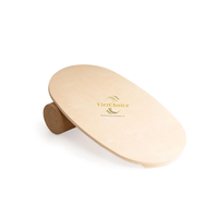 Planche d'équilibre en bois naturel antidérapante pour yoga et entraînement des jambes, écologique, durable, légère, portable, équipement d'exercice à domicile AB
