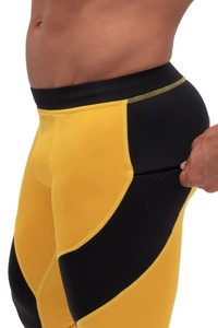 Leggings pour hommes en gros personnalisés, respirants, mi-lourds, coupe droite, pour vêtements décontractés, loisirs à domicile, entraînement et sports, pantalons de fitness - Product Image 3