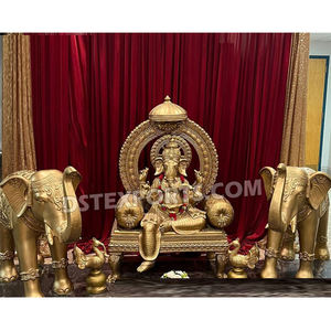 รูปปั้นพระพิฆเนศสีทองสำหรับงานแต่งงานรูปปั้นพระพิฆเนศสำหรับงานแต่งงานรูปปั้นพระพิฆเนศสิงห์สำหรับงานแต่งงาน - Product Image 1