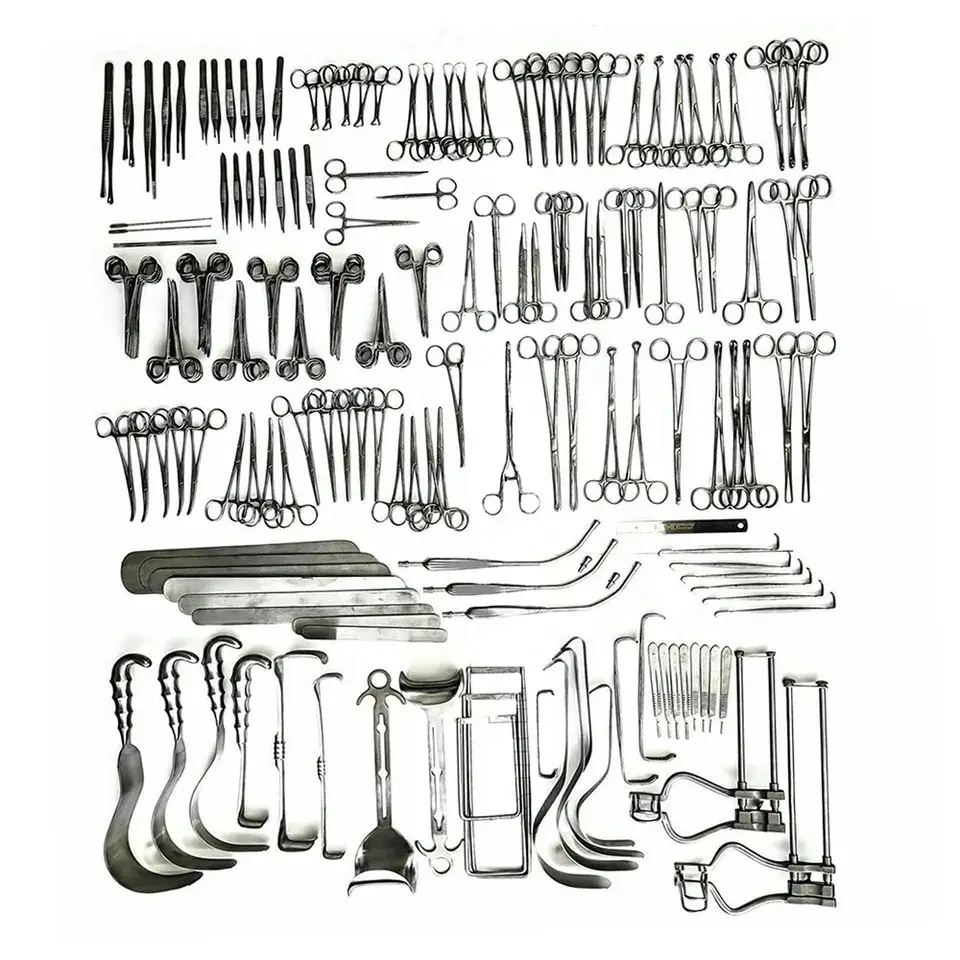 Set di strumenti chirurgici professionali per laparotomia di alta qualità da 197 pezzi/attrezzatura per chirurgia addominale di Zuol