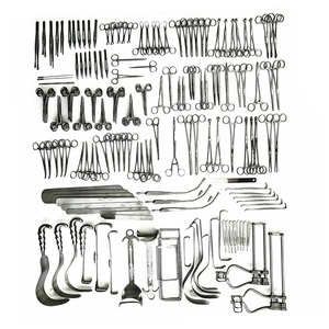 Juego de instrumentos quirúrgicos de laparotomía de alta calidad profesional de 197 piezas/equipo de cirugía Abdominal de Zuol - Product Image 1