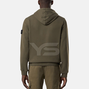 เสื้อฮู้ดผ้าคอตตอนขนแกะแบบสวมหัวสำหรับผู้ชายพิมพ์โลโก้ตามสั่งพิมพ์ลายแบบเรียบมีขนาดพร้อมสีที่กำหนดเอง - Product Image 6