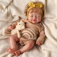 Poupée Reborn Bébé Maeve de Babeside, 17 pouces, petite fille, poupée Reborn, membres en vinyle, corps en tissu doux