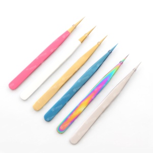 Miroir de maquillage en acier inoxydable pour extensions de cils, pinces anti-magnétiques et anti-statiques, design durable, logo personnalisable, salon - Product Image 5