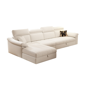 HRG-701# Imperial Concubine Dual-Use Sofa <strong>Bed</strong> Modern Chenille Fabric <strong>Recliner</strong> with Multifunctional Storage for Living Room - Product Image 1