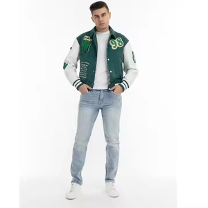 Chaquetas Bordadas de Chenilla Letterman, Chaqueta Bomber Universitaria de Béisbol Letterman con Logotipo Personalizado OEM - Product Image 3