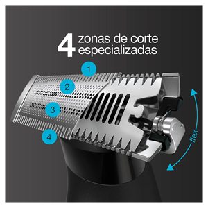 Cabezal de Repuesto Negro para Afeitadora Eléctrica y Recortadora de Barba, Compatible con Afeitadoras de Doble Cuchilla para Cara y Cuerpo, Lavable - Product Image 6