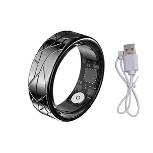 2026 Stainless Steel Smart Ring Fitness Tracker Sleep Alarm <b>Clock</b> SpO2 App Control IP68 Android Waterproof - Product Image 3