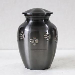 โกศทองเหลืองสำหรับสัตว์เลี้ยงทำมือแกะทำจากทองเหลืองสำหรับขี้เถ้าขี้เถ้าพร้อมโกศแกะสลักมือรูปอุ้งเท้าสัตว์เลี้ยง - Product Image 2