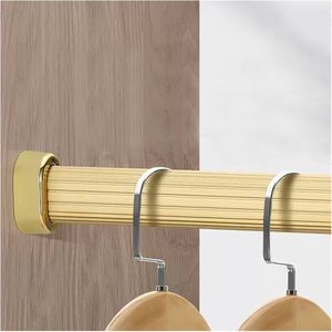 High Quality LUIGGI Detachable Oval Gold Color Closet <b>Bar</b> High-<b>end</b> Closet Accessories - Product Image 2