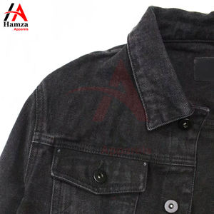 Chaqueta de mezclilla personalizada unisex | Cierre de botón ajustado vintage | Ropa de abrigo informal transpirable ecológica - Product Image 6